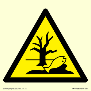 W072 Warning: Substance or mixture that can cause an environmental hazard